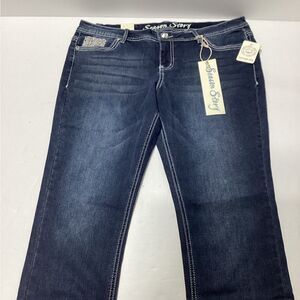 NWT Season story Dark Wash Size 17